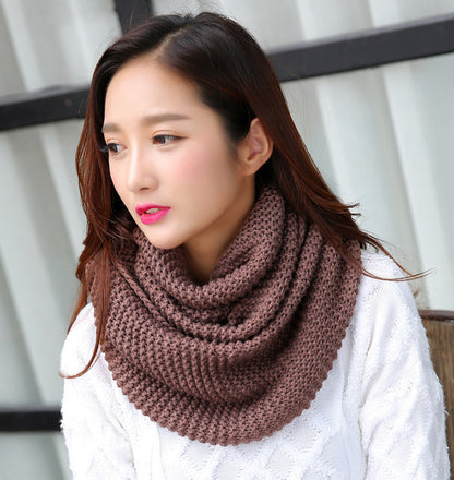 httpWarm thick solid color ladies scarf