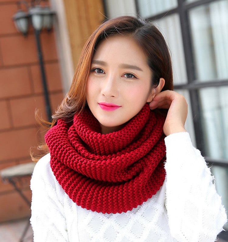 httpWarm thick solid color ladies scarf