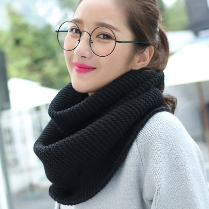 httpWarm thick solid color ladies scarf