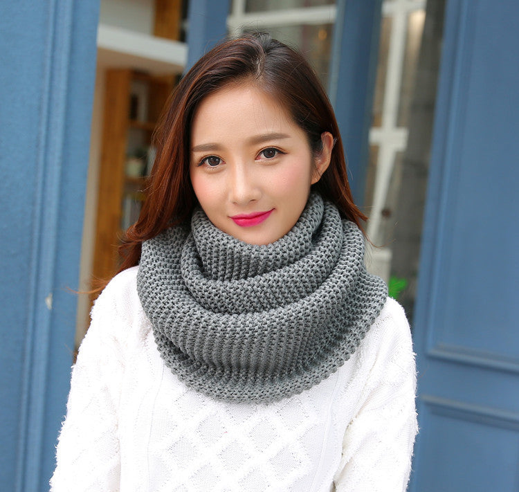 httpWarm thick solid color ladies scarf