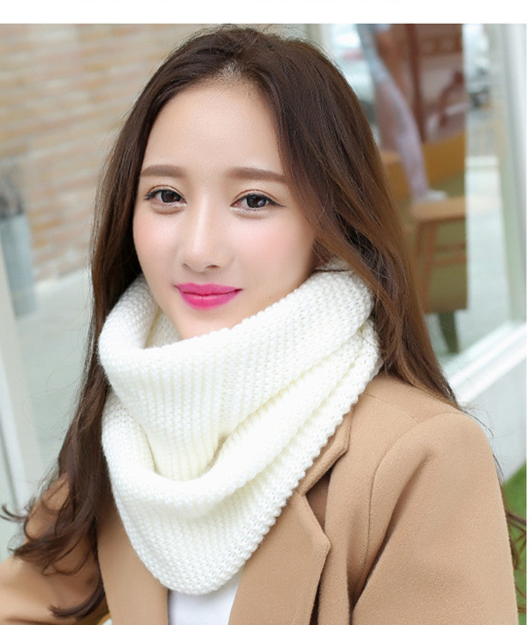 httpWarm thick solid color ladies scarf